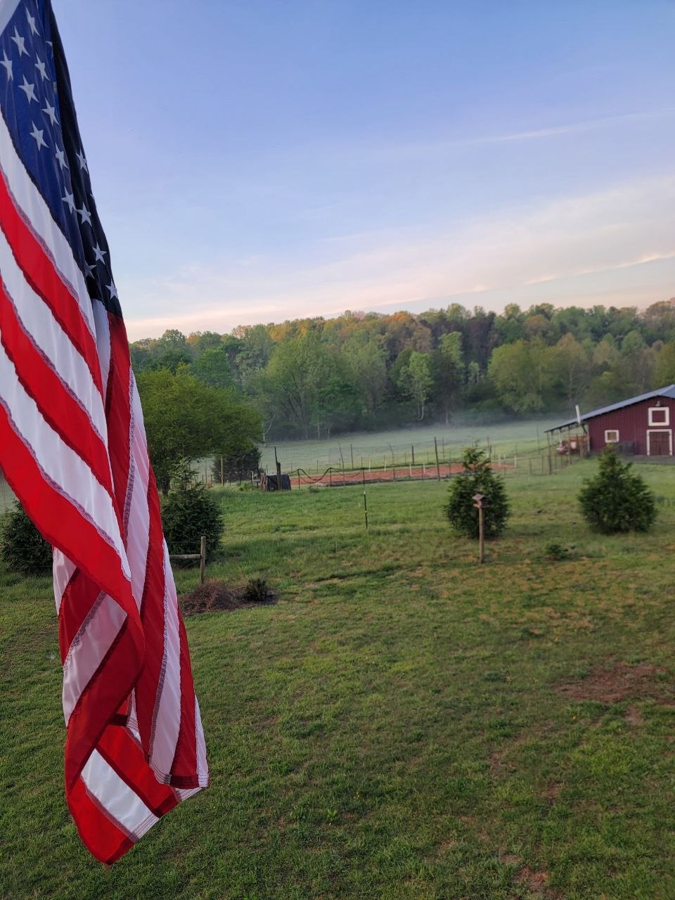 A wide view of the farm
